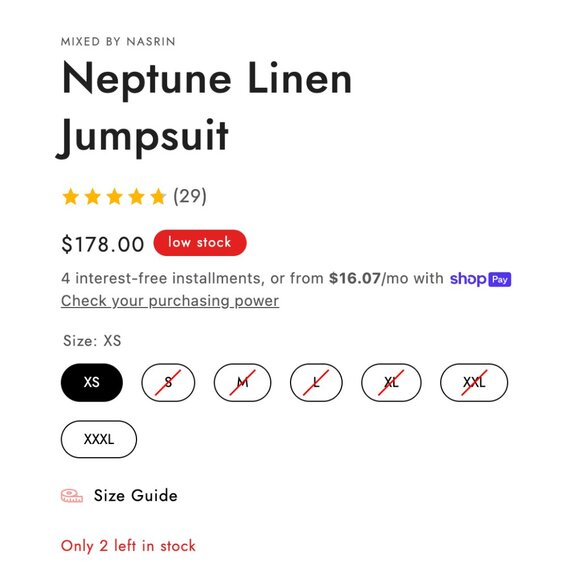 Mixed by Nasrin  Neptune Linen Jumpsuit - Picture 6 of 8